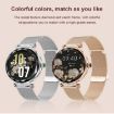 NX7 Pro Smart Watch - 1.19" Color Screen, Heart/BP/Oxygen Monitor (Silver) - 9