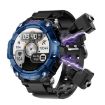 T96 Smart Watch with 1.52" AMOLED Screen & Bluetooth Earphones - Blue - 1