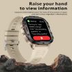 QX11 Smart Watch 1.96" Color Screen, Leather Strap, Bluetooth Call, Black - 3