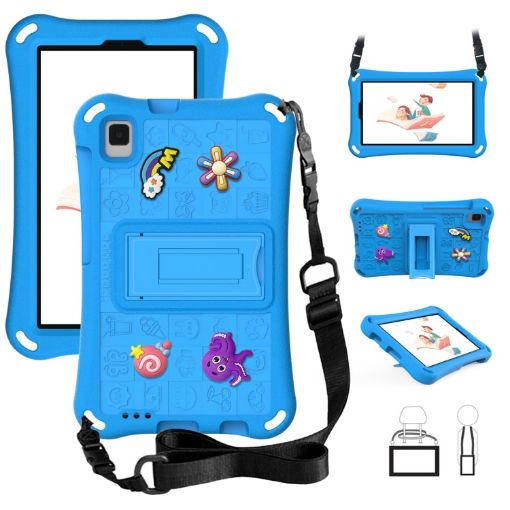 Samsung Galaxy Tab A 8.0 2019 T290 EVA Case with Strap - Sky Blue - 1