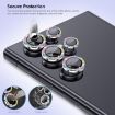 Samsung Galaxy S23 Ultra 5G Rear Lens Glitter Tempered Glass (Green) - 3