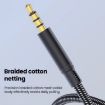 JS-101 USB-C to 3.5mm Audio Cable Braided HiFi Sound AUX Cord 1.2m - 2
