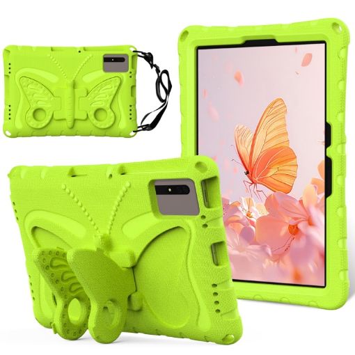 Samsung Galaxy Tab S9 11 X710 Butterfly Bracket EVA Case - Grass Green - 1