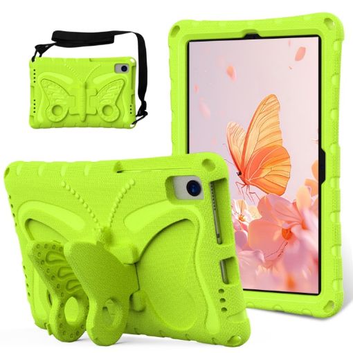Samsung Galaxy Tab A7 T500 10.4 Case, Butterfly Bracket, Shockproof, Green - 1