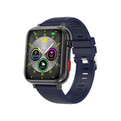 G18 Smart Watch 1.83" Color Screen, Noninvasive Blood Sugar/Uric Acid, Blue - 1