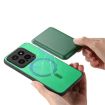 Xiaomi 14 Ultra Retro Magsafe Card Bag PU Phone Case - Green - 4