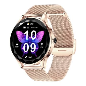 NX23 Pro Smart Watch - 1.27" Color Screen, Bluetooth Call, Heart Rate, Gold - 1