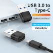 USB3.0 Male to USB-C Female OTG Adapter 5Gbps Red - 3