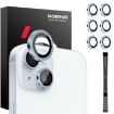 iPhone 15/14 Plus Camera Lens Protector 6pcs Metal Ring Film Blue - 1