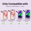 iPhone 15/14 Plus Camera Lens Protector Set - 6Pcs Diamond Metal Ring - 6