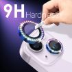 iPhone 15/14 Plus Camera Lens Protector Set - 6Pcs Diamond Metal Rings - 3