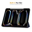 iPad Pro 13 2024 ENKAY Tri-fold TPU Leather Case with Pen Slot Black - 4