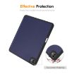 iPad Pro 13 2024 ENKAY Tri-fold TPU Leather Case with Pen Slot Black - 5