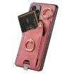 Redmi Turbo 4 Pro Pink Retro Skin-feel Phone Case with Ring Card Bag - 3