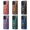 Redmi Turbo 4 Pro Retro Skin-feel Phone Case with Ring Card Bag (Black) - 6