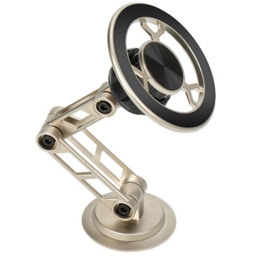 Gold G188 Aluminum Alloy Magnetic Phone Holder for Car Dashboard - 1
