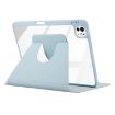 iPad Pro 13 2024 ENKAY 360 Rotation Leather Case with Pen Slot Grey - 3