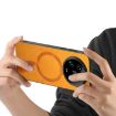 Xiaomi 14 Ultra Yellow Retro Magsafe PU Back Cover Phone Case - 4