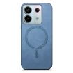 Xiaomi Redmi Note 12 Turbo Blue Retro Magsafe PU Back Cover Case - 3
