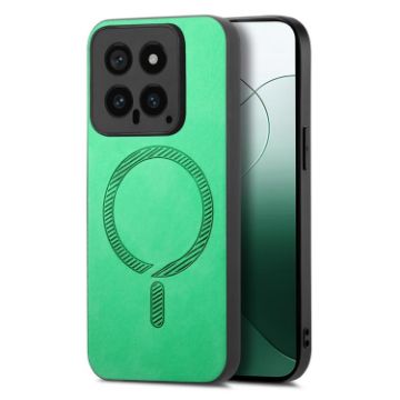 Xiaomi 13T/13T Pro Green Retro Magsafe PU Back Cover Case - 1
