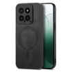 Xiaomi 13T/13T Pro Black Retro Magsafe PU Back Cover Phone Case - 1