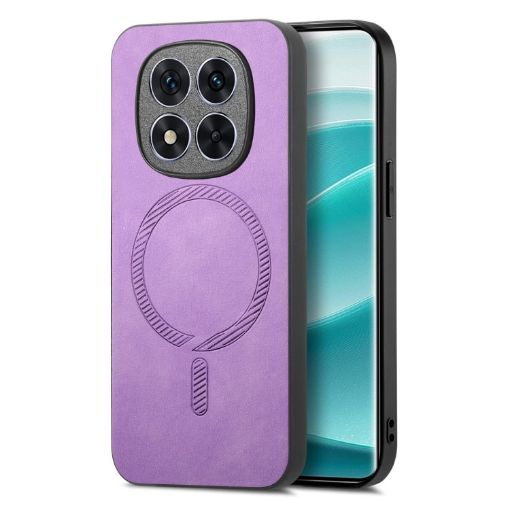 Xiaomi Redmi Note 14 Pro 5G Purple Retro Magsafe PU Phone Case Cover - 1
