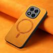Xiaomi Redmi Note 14 Pro+ 5G Yellow Retro Magsafe PU Phone Case - 4