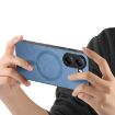 Redmi Turbo 4 Blue Retro Magsafe PU Back Cover Phone Case - 3