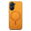 Xiaomi Poco X7 Pro Yellow Retro Magsafe PU Back Cover Phone Case - 2
