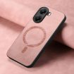Xiaomi Poco X7 Pro Pink Retro Magsafe PU Back Cover Case - 4