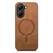 Xiaomi Poco X7 Pro Brown Retro Magsafe PU Back Cover Case - 2