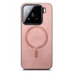 Xiaomi 15 Pink Retro Magsafe PU Back Cover Phone Case - 2