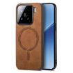 Xiaomi 15 Brown Retro Magsafe PU Back Cover Phone Case - 1