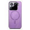 Xiaomi 15 Pro Purple Retro Magsafe PU Back Cover Phone Case - 2