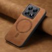 Xiaomi 14T Brown Retro Magsafe PU Back Cover Phone Case - 4