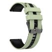 Amazfit GTS 4 Mini 20mm Two-Color Silicone Watch Band Light Green/Black - 2