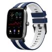 Amazfit GTS 2 Mini 20mm Blue+White Sports Silicone Watch Band - 1