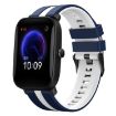 Amazfit Pop 20mm Blue+White Two-Color Sports Silicone Watch Band - 1