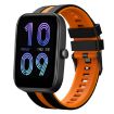 Amazfit Bip3 Pro 20mm Black+Orange Two-Color Sports Silicone Band - 1
