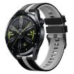 Amazfit Bip 5 22mm Black+Grey Two-Color Sports Silicone Watch Band - 1