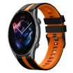 Amazfit GTR 3 Pro 22mm Black+Orange Sports Silicone Watch Band - 1