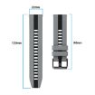 Amazfit GTR 3 Pro 22mm Black+Orange Sports Silicone Watch Band - 8