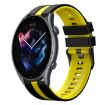 Amazfit 3 22mm Black+Yellow Two-Color Sports Silicone Watch Band - 1