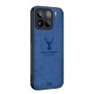 Xiaomi 15S Pro Deer Head Cloth Skin Phone Case - Blue, All-Inclusive - 1