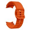 Samsung Galaxy Watch 7 40/44mm Orange Wave Pattern Silicone Band - 3