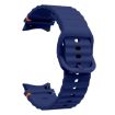 Samsung Galaxy Watch 6 40/44mm Dark Blue Wave Silicone Band - 3