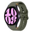 Samsung Galaxy Watch 6 40/44mm Army Green Wave Silicone Band - 1