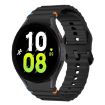 Samsung Galaxy Watch 5 40/44mm Black Wave Silicone Band - 1