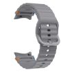 Samsung Galaxy Watch 5 Pro Dark Gray Wave Pattern Silicone Band - 3