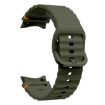 Samsung Galaxy Watch 5 Pro Army Green Wave Pattern Silicone Band - 3